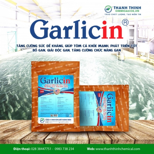GARLICIN® (1 kg/gói) - Tăng cường sức đề kháng, giúp tôm cá phát triển tốt, Bổ gan, giải độc gan, tăng cường chức năng gan