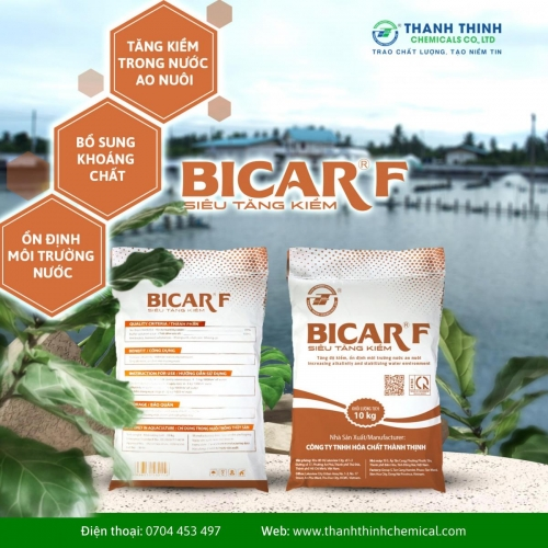BICAR®F - Bổ sung khoáng chất, tăng kiềm ao nuôi, ổn định môi trường nước